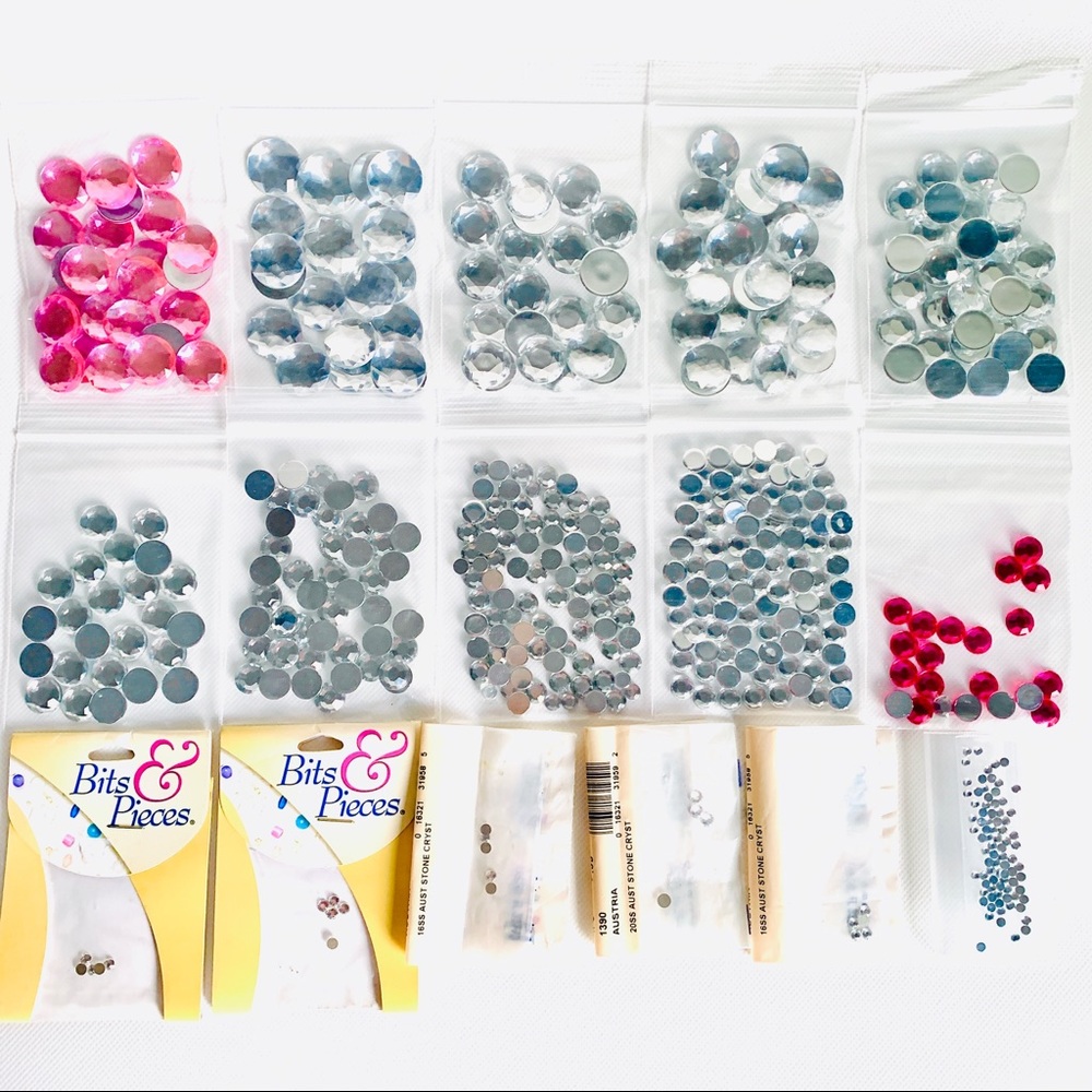 Flat Back Round Rhinestone Crystal Gems